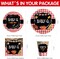 Baby Q Baby Shower Decorations Tableware - BBQ Baby Shower Decorations, Party Supplies | Serve 24(Red)